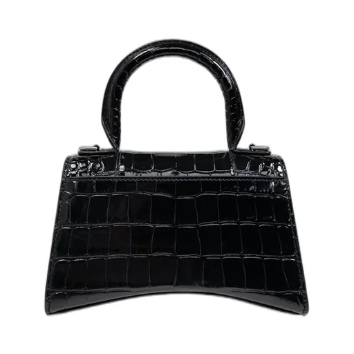 Hourglass Xs Logo Plaque Tote Bag