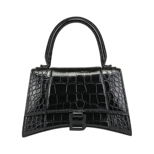 Hourglass Small Embossed Tote Bag