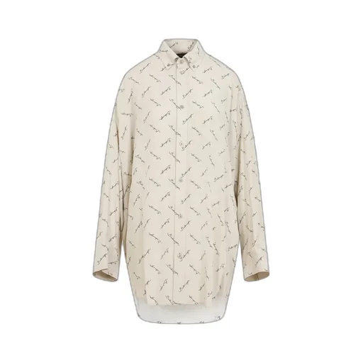 Allover Logo Long-Sleeved Shirt