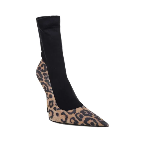 Leopard Printed Avenue Sock Pumps