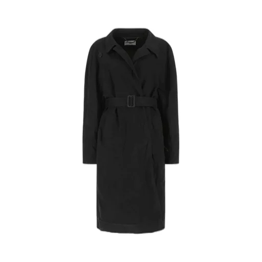 Belted Long-Sleeved Coat