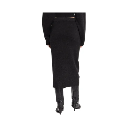 Slit Detailed Knit Skirt