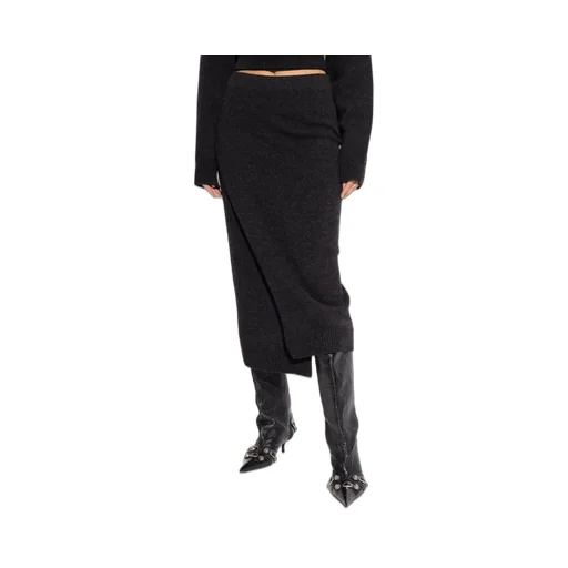 Slit Detailed Knit Skirt