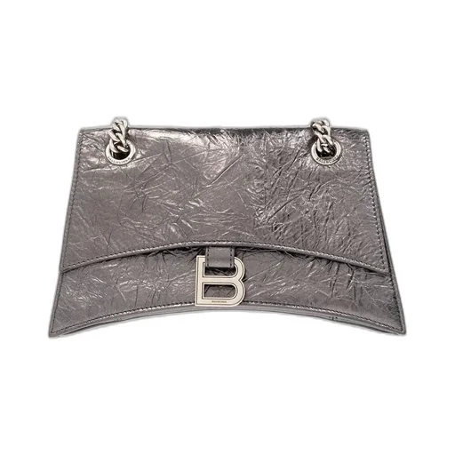Crush Logo Plaque Chain Shoulder Bag