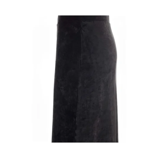 Mid-Waisted Velvet Maxi Skirt