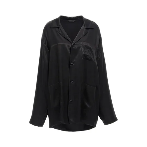 Logo Embroidered Long-Sleeve Shirt