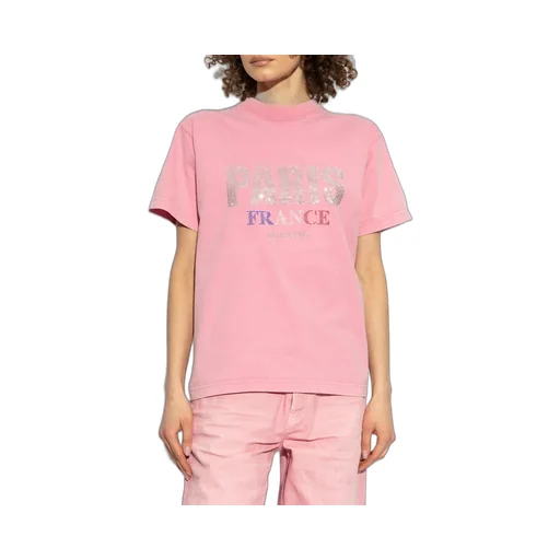 Logo Embroidered Mockneck T-Shirt