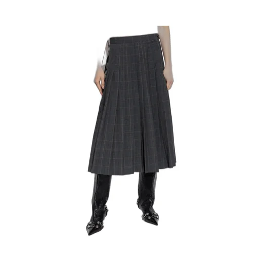 Panelled Pleated Skirt