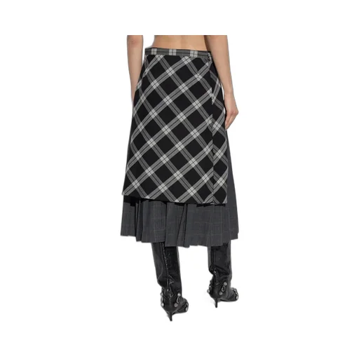 Panelled Pleated Skirt