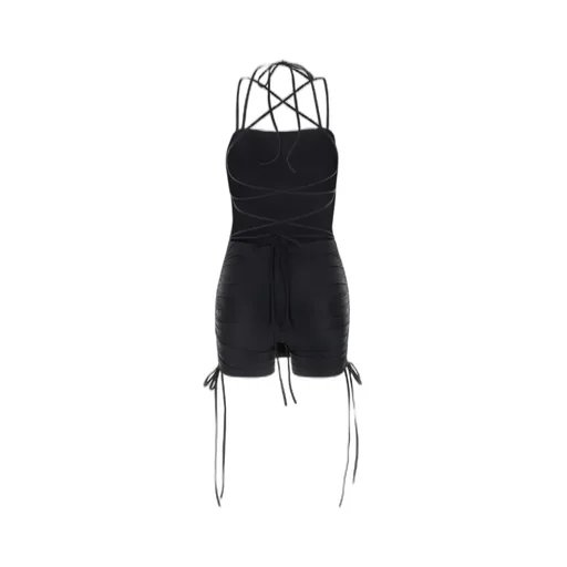 Open-Back Stretch Mini Dress