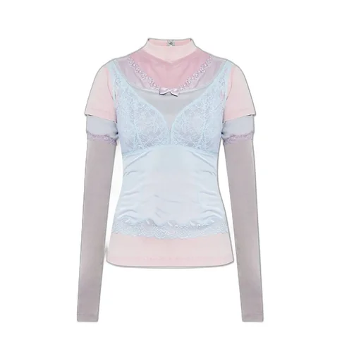 Layered Multicolo Long-Sleeved Top