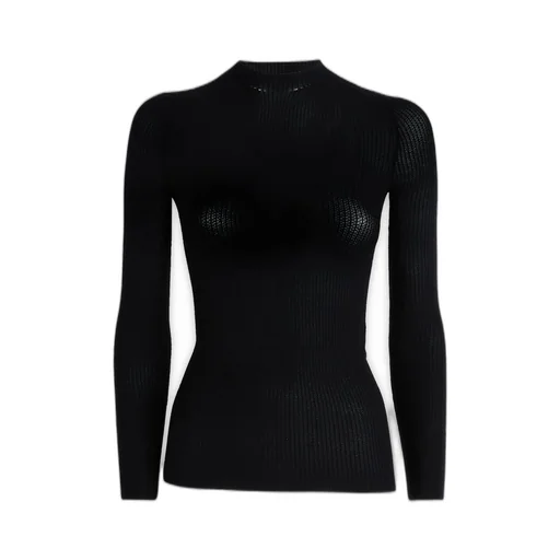 High-Neck Knitted Top