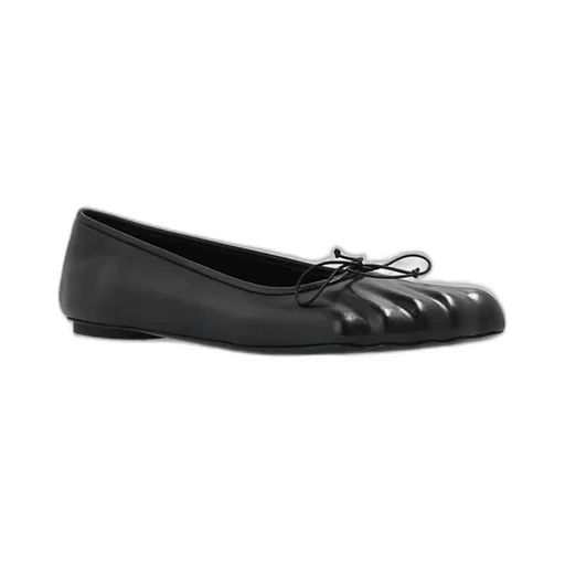Fetish Bow Embellished Ballet Flats
