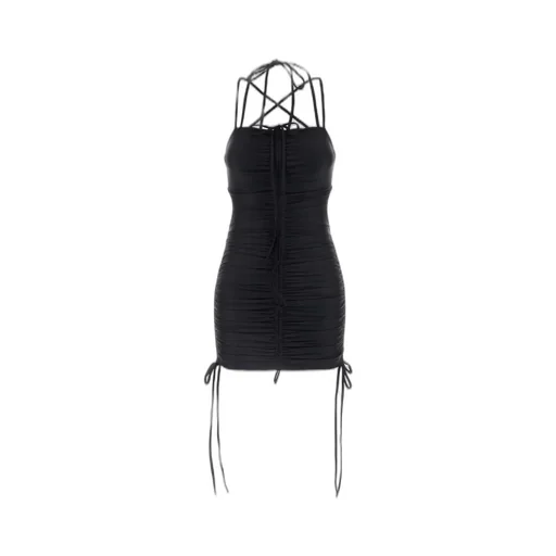 Open-Back Stretch Mini Dress