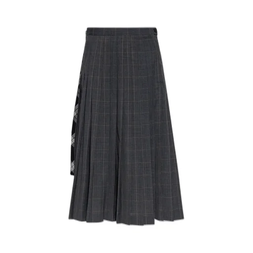 Panelled Pleated Skirt