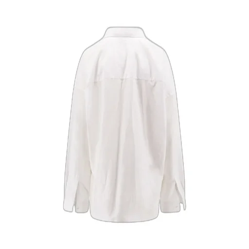 Logo Embroidered Wrap Shirt