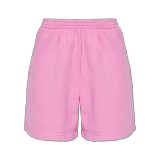 Frayed Edge Elastic Waist Shorts