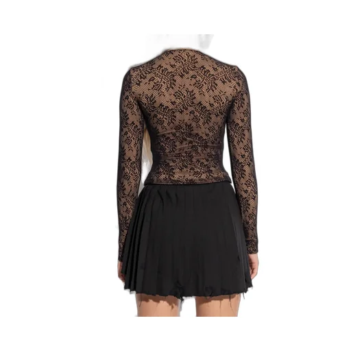Lace Crewneck Top