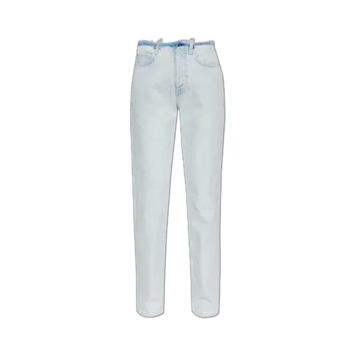 Distressed Trim Jeans