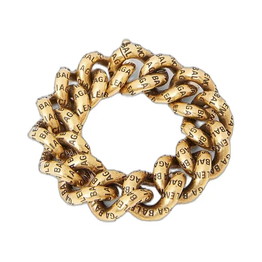 Logo Engraved Chain Bracelet