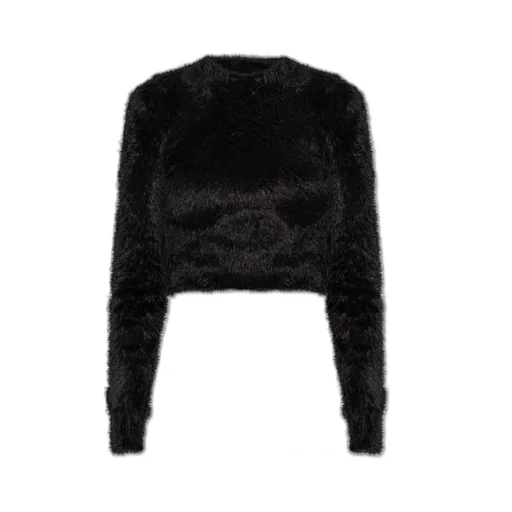 Decorative Trim Cropped Sweater