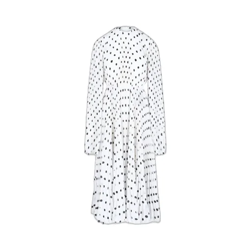 Polka Dots Printed Pleated Dress