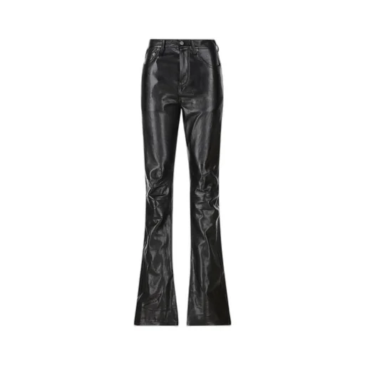 Flared Leather Pants