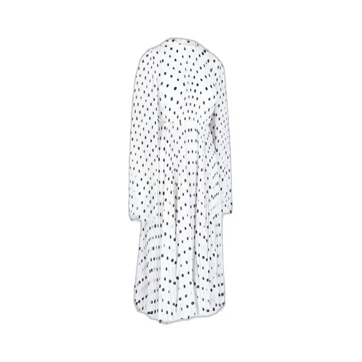 Polka Dots Printed Pleated Dress