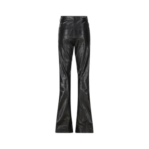 Flared Leather Pants