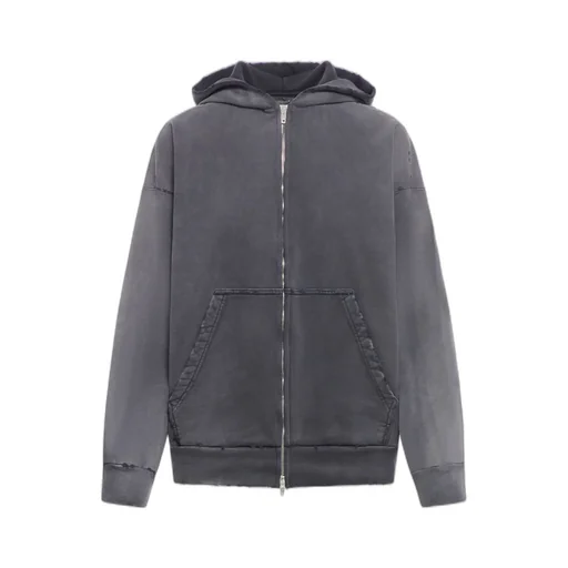 Graphic Printed Zip-Up Hoodie