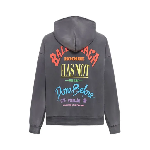 Graphic Printed Zip-Up Hoodie