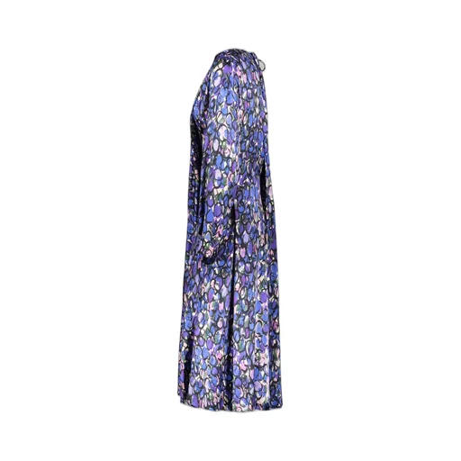 All-Over Patterned Long-Sleeved Dress
