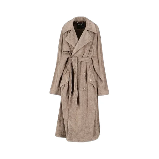 Tie-Waisted Midi Coat