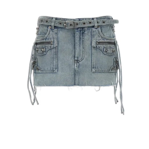 Cagole Mini Denim Skirt