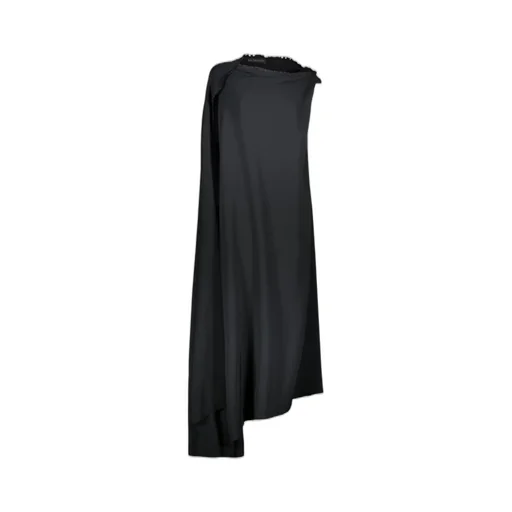Asymmetric Draped Sleeveless Dress
