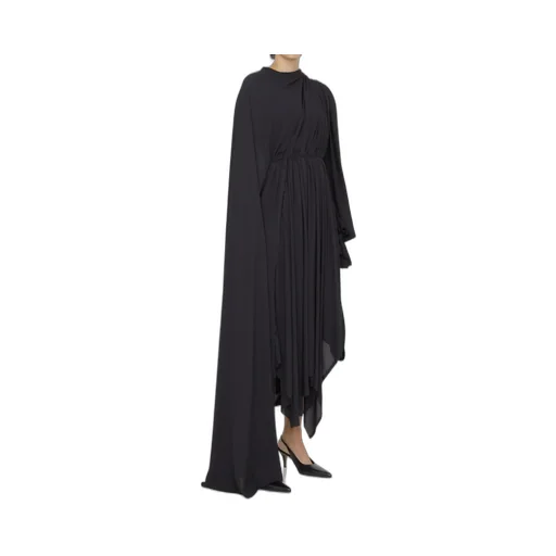 Pleated Asymmetric Dress