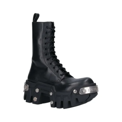 Bulldozer Platform Lace-Up Boots