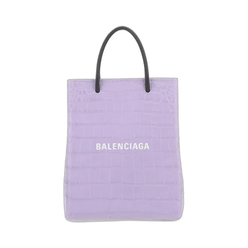 Logo Print Embossed Tote Bag