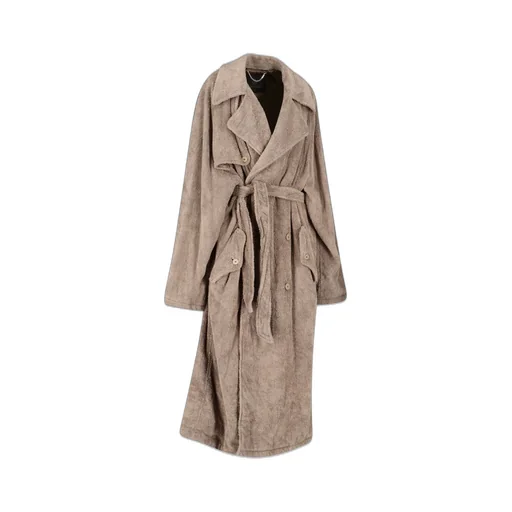 Tie-Waisted Midi Coat