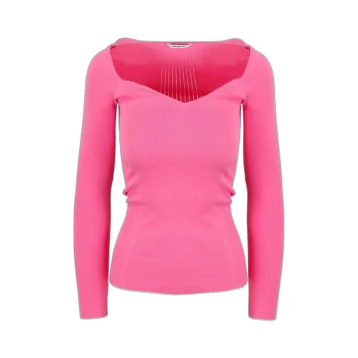 Sweetheart Neckline Knit Top