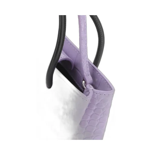 Logo Print Embossed Tote Bag