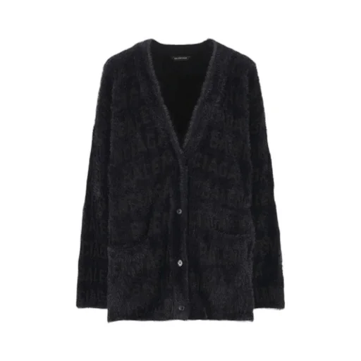 V-Neck Oversized Knit Cardigan