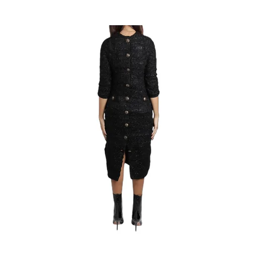 Crewneck Tweed Dress