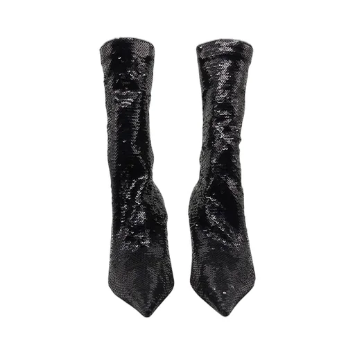 Sequins Embellished Knife Boots
