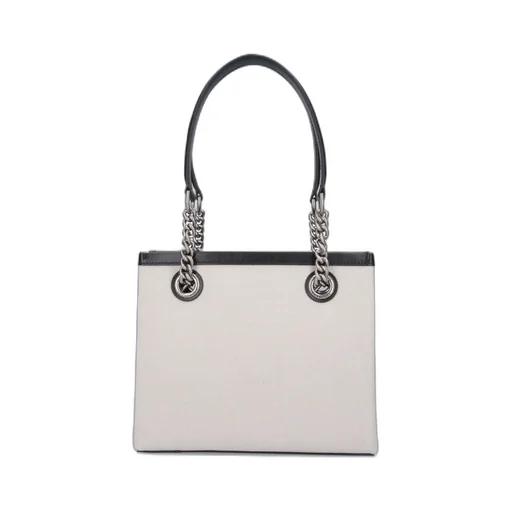 Paris Logo Printed Squared Small Tote Bag