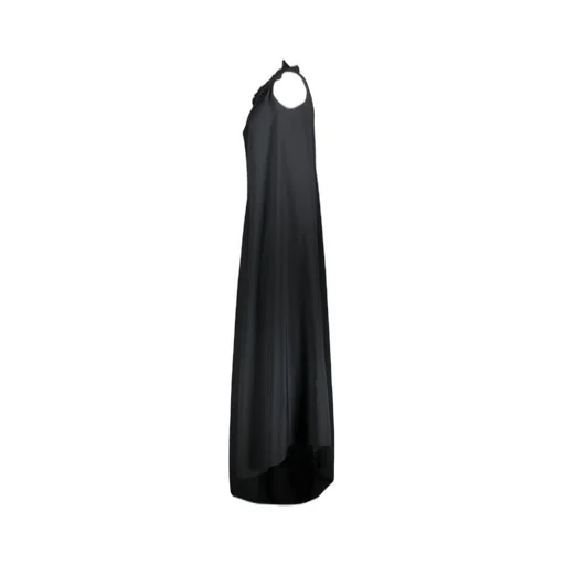 Asymmetric Draped Sleeveless Dress