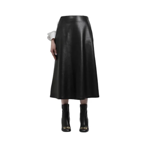 A-Line Leather Skirt
