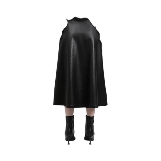 A-Line Leather Skirt