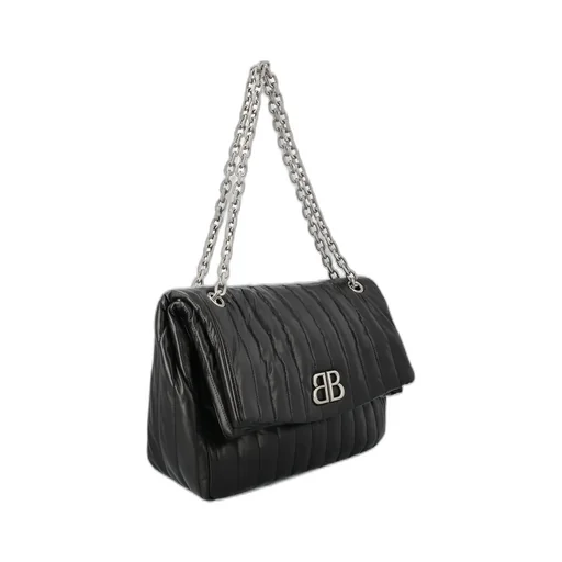 Monaco Medium Quilted Chain Shoulder Bag