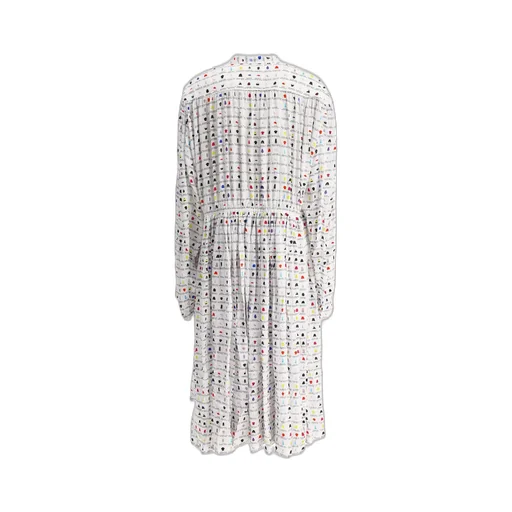 Graphic Printed Oversized Midi Dress